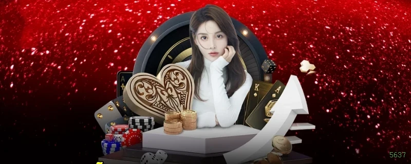 Imagem promocional do cassino online da 5637 mostrando jogos ao vivo