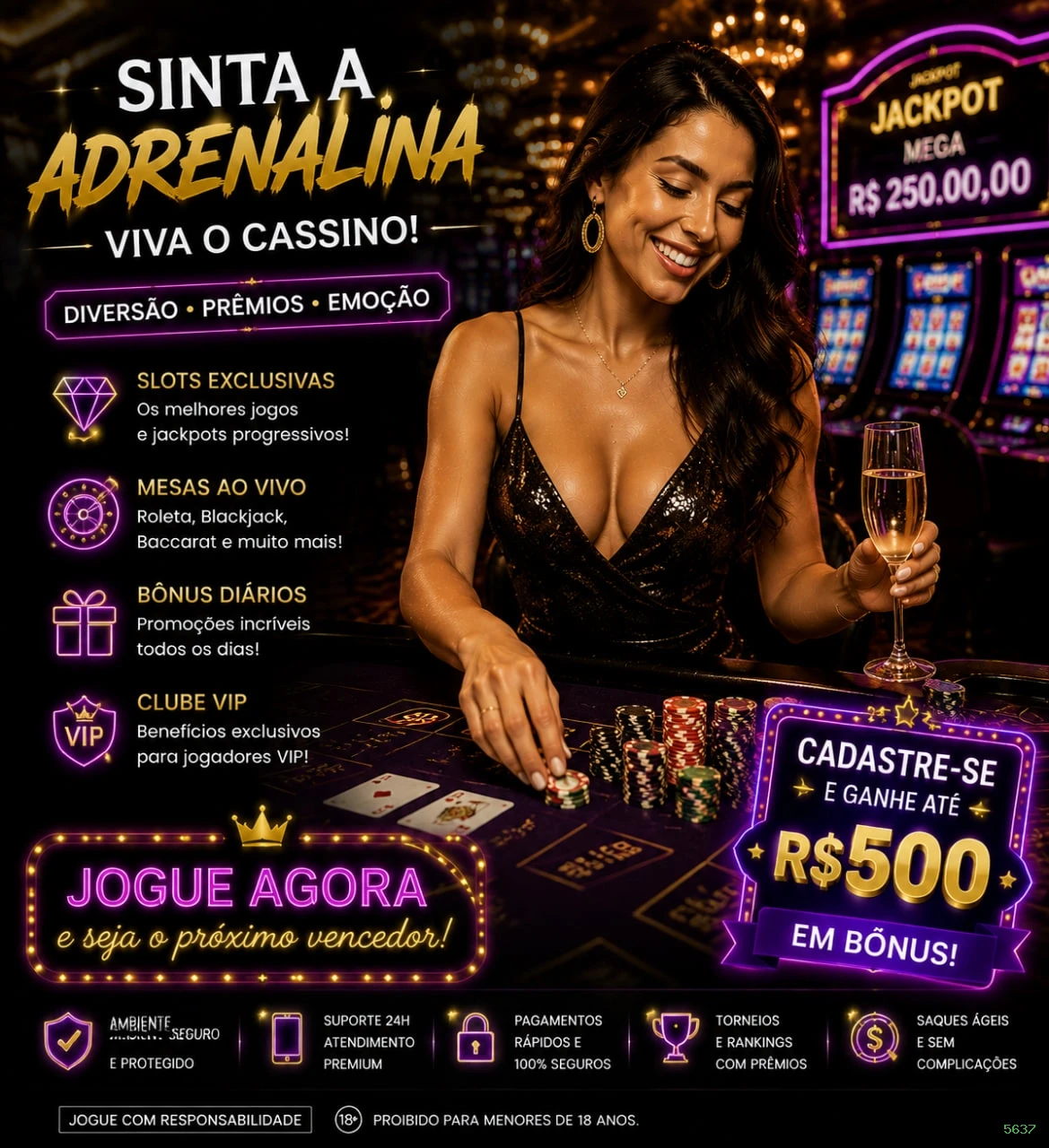 Imagem promocional da plataforma 5637
